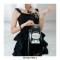 Drink Box Shaped Halloween Gothic Punk Crossbody Bags - Yellow