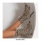 Peep Toe Stiletto Heels Flock Suede Lace Up Spring Gladiator Spring Ankle Straps Sandals Pumps - Cow Brown