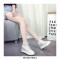 Round Toe Wedges LaceUp Sports Shoes - Silver