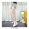 Round Toe Wedges LaceUp Sports Shoes - White