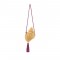 Summer Style Rattan Conch Sea Shell Straw Beach Bags - Purple