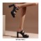 Peep Toe Platforms Chunky Heels Slippers Sandals - Black