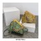 Snake Print Vintages Wooden Clips Trend Shoulder Bags - Green