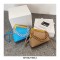 Autumn Vintages Wooden Clips Trend Shoulder Bags - Blue