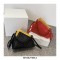 Autumn Vintages Wooden Clips Trend Shoulder Bags - Blue