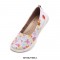 Valencia Slip-On Ballet Knitted Canvas Loafers - Painted Butterflies