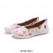 Valencia Slip-On Ballet Knitted Canvas Loafers - Painted Butterflies