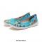 Valencia Slip-On Ballet Knitted Canvas Loafers - Cubic Butterflies
