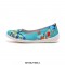 Valencia Slip-On Ballet Knitted Canvas Loafers - Cubic Butterflies