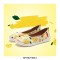 Valencia Slip-On Ballet Canvas Loafers - Lemon Juice
