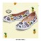 Valencia Slip-On Ballet Knitted Canvas Loafers - Sweet Pineapple