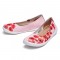 Valencia Slip-On Ballet Knitted Canvas Loafers - Hibiscus