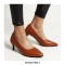 Pointed Toe Medium Kitten Heels Vintage Pumps - White