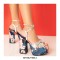 Chunky Heels Peep Toe Platforms Leopard Print Ankle Buckle Straps Sandals - Red