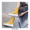 Homie Breathable High Top Sneakers with Back Zipper - White