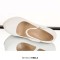 Pointed Toe Stiletto Heels Platforms Wicker Surface Pattern Mary Janes Pumps - White Faux Leather