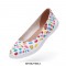 Minorca Slip-On Ballet Knitted Canvas Loafers - Dotted Joy