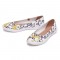 Minorca Slip-On Ballet Knitted Canvas Loafers - Te Amo