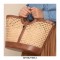 Summer Style Wicker Straw Beach Shopping Totebag Bags - Brown