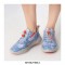 Mijas 3 Lace-Up Canvas PU Sneakers - Fading Blue