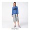Mijas 3 Lace-Up Canvas PU Sneakers - Fading Blue
