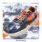 Mijas 3 Lace-Up Canvas PU Mens Sneakers - Le Passé Orange Grey