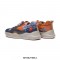 Mijas 3 Lace-Up Canvas PU Mens Sneakers - Le Passé Orange Grey
