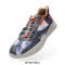 Mijas 3 Lace-Up Canvas PU Mens Sneakers - Le Passé Blue Grey