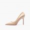 Pointed Toe 4 inches Stiletto Heels Pastel Mat Classic ssique Office Wedding Pumps - Apricot