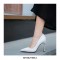 Pointed Toe 5 inches Stiletto Heels Pastel Mat Classic Office Wedding Pumps - Black