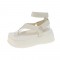 Comfortable Platforms Summer Roman Ankle Straps Sandals Slippers - Beige