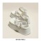 Comfortable Platforms Summer Roman Ankle Straps Sandals Slippers - Beige