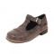 Vintage Rustic Round Toe T Strap Creepers Loafer Oxford Shoes - Sienna Gray