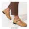 Vintage Rustic Round Toe T Strap Creepers Loafer Oxford Shoes - Yellow