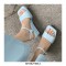 Peep Square Toe Platforms Ankle Buckle Straps  Wedges Venice Sandals - Blue
