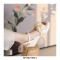 Peep Toe Platforms Ankle Buckle Straps Rose Decorated Wedding Wedges Sandals - Beige