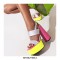 Chunky Heels Peep Toe Platforms Back Straps Sandals - Silver