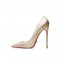 Pointed Toe 5 inches Stiletto Heels Sequins Classic Pumps - Champagne