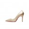 Pointed Toe 3 inches Stiletto Heels Sequins Classic Pumps - Champagne
