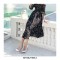 Pointed Toe 5 inches Stiletto Heels Sequins Classic Pumps - Thick Black