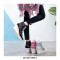 Round Toe Wedges LaceUp Glitter Sequins Sports Shoes - Silver