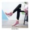 Round Toe Wedges LaceUp Glitter Sequins Sports Shoes - Pink