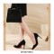 Pointed Toe 3 inches Stiletto Heels Suede Classic Office Wedding Pumps - Navy