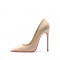 Pointed Toe 5 inches Stiletto Heels Suede Classic Office Wedding Pumps - Nude