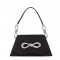 Vintage Shaped Bowtie Rhinestones Bags - Black