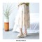 Peep Toe Platforms Back Buckle Straps Summer Wedges Sandals - Apricot