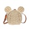 Wicker Straw Cute Kawaii Cartoon Mini Bags - Beige