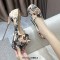 Extreme High Heels Peep Toe Metal Heels Platforms Pumps - Gray