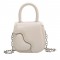 Mini Designed Chain Crossbody Purses Clutches Shoulder Bags - Beige