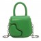 Mini Designed Chain Crossbody Purses Clutches Shoulder Bags - Green